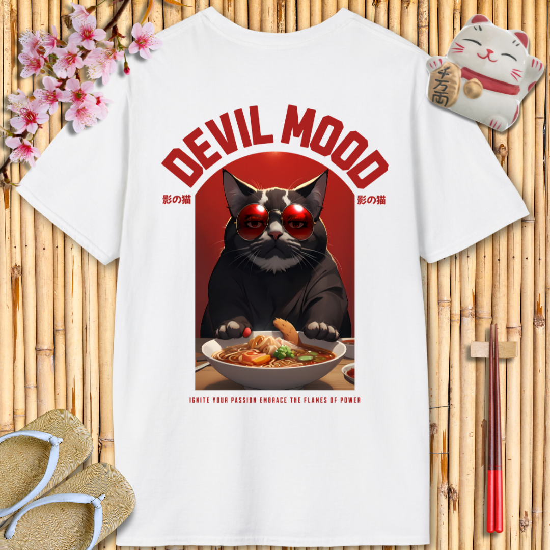 Devil Mood Red Unisex Softstyle T-Shirt