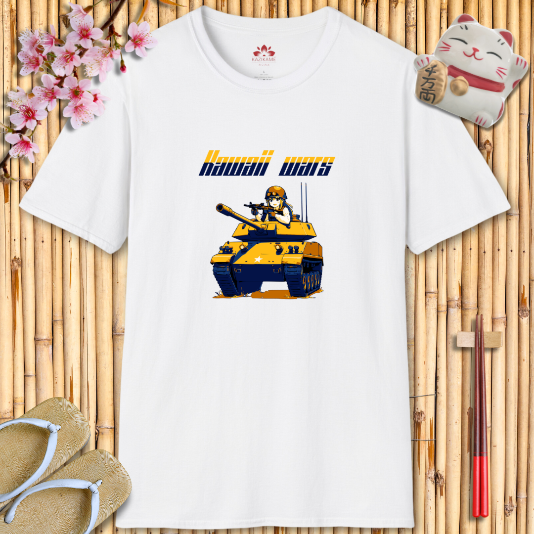 Kawaii Wars Yellow Blue Unisex Softstyle T-Shirt