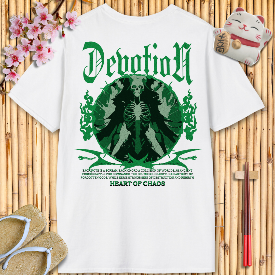 Devotion Green Back Unisex Softstyle T-Shirt