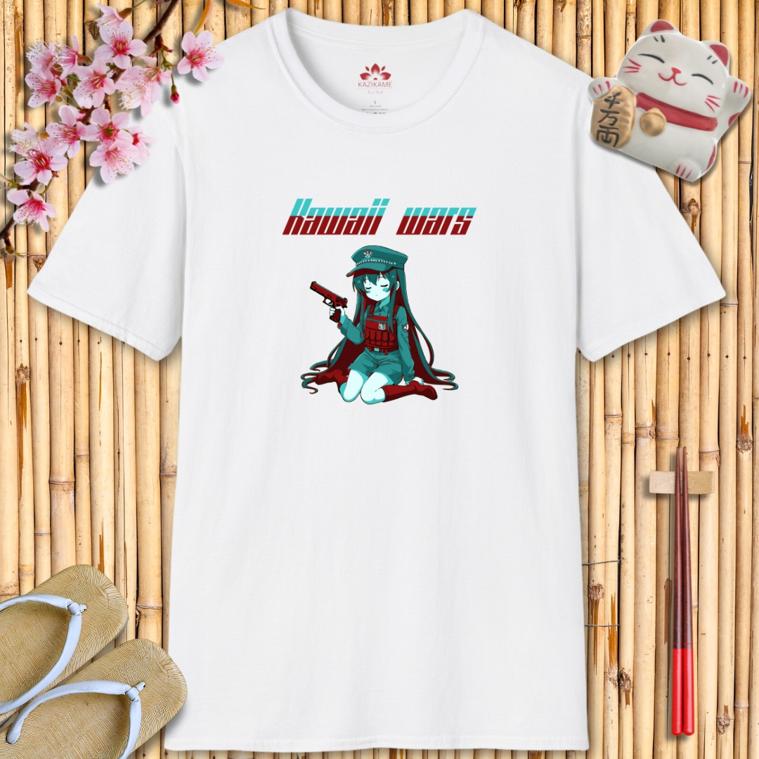 Kawaii Wars Red Blue Unisex Softstyle T-Shirt