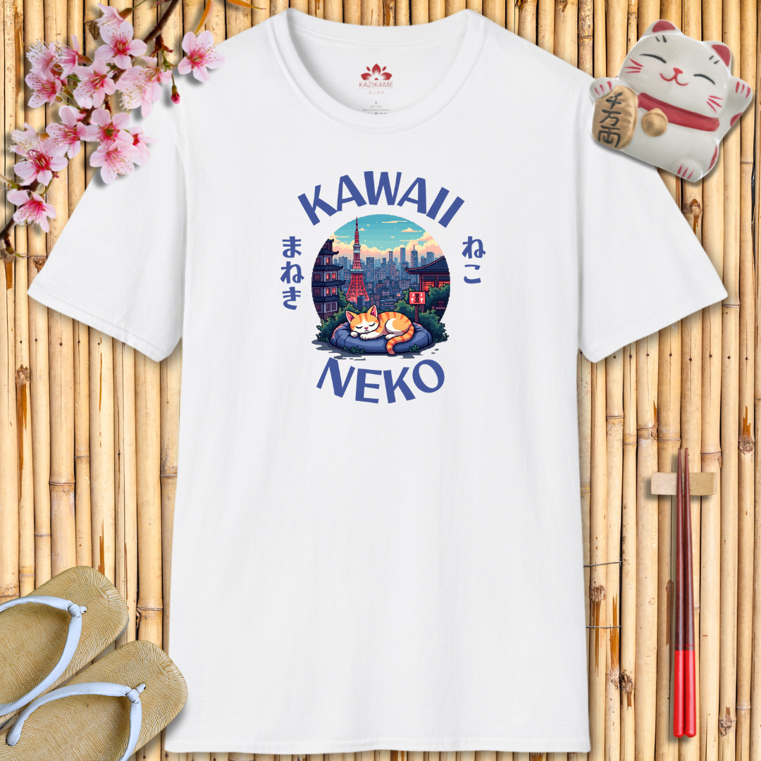 Kawaii Neko Unisex Softstyle T-Shirt