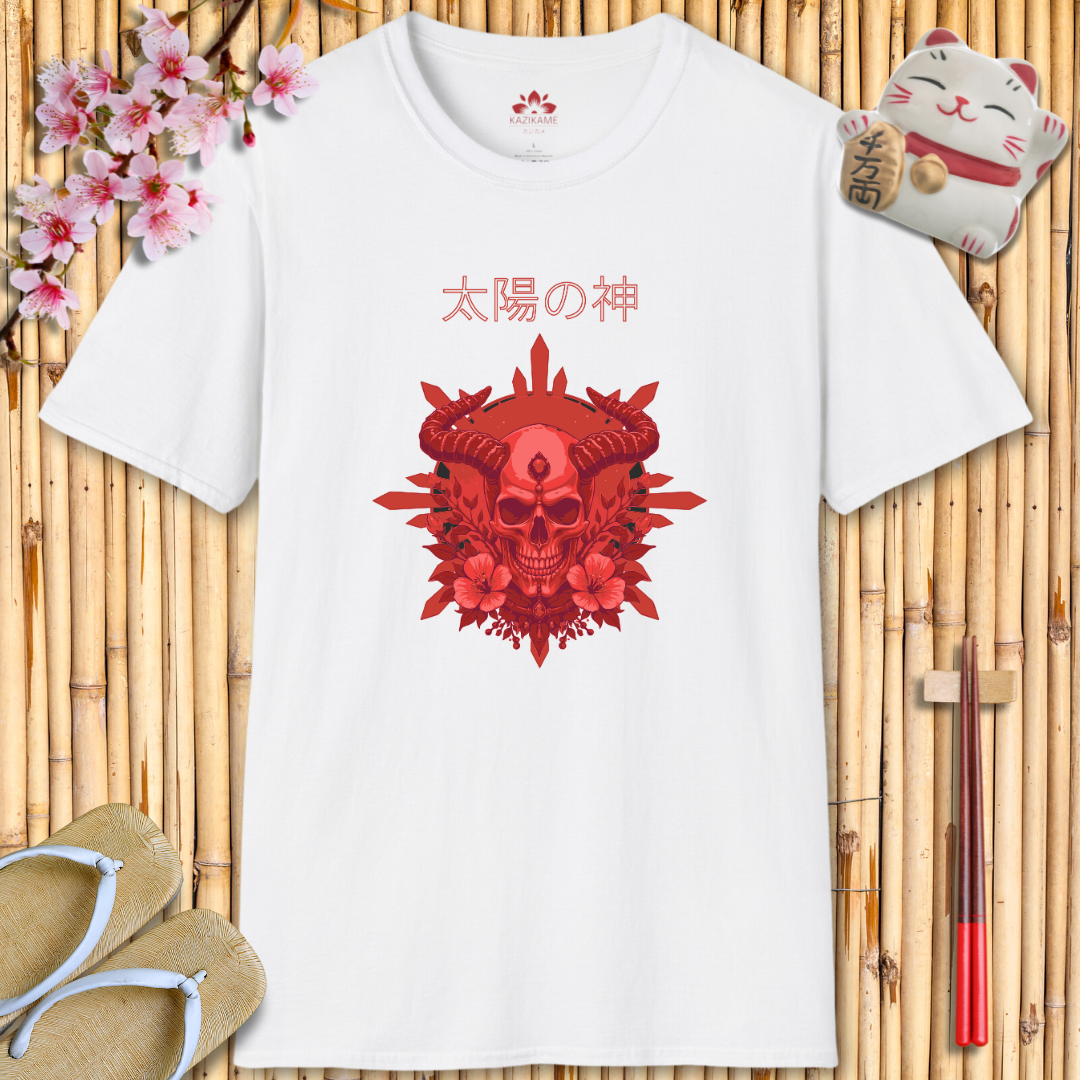 Skullhead Red Unisex Softstyle T-Shirt