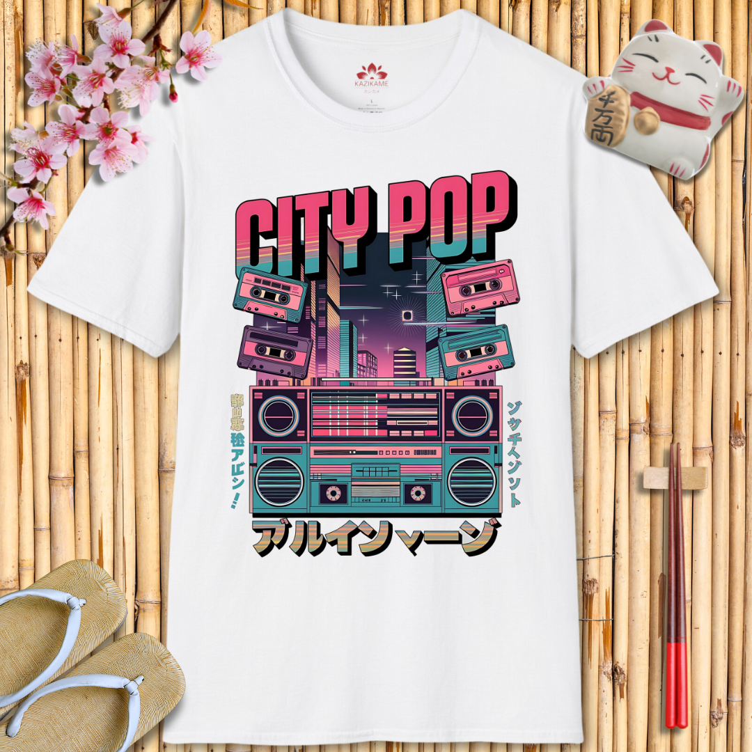 CityPop Boombox Unisex Softstyle T-Shirt