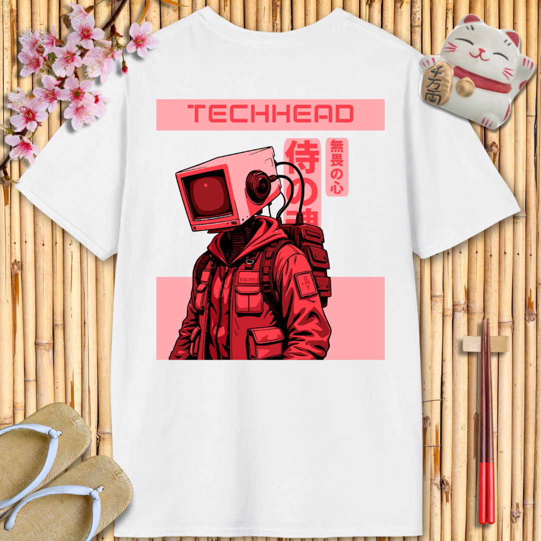 Techhead Red Back Unisex Softstyle T-Shirt