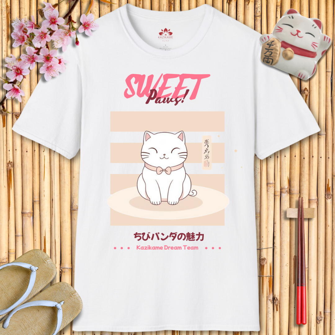 Sweet Paws Cat Unisex Softstyle T-Shirt