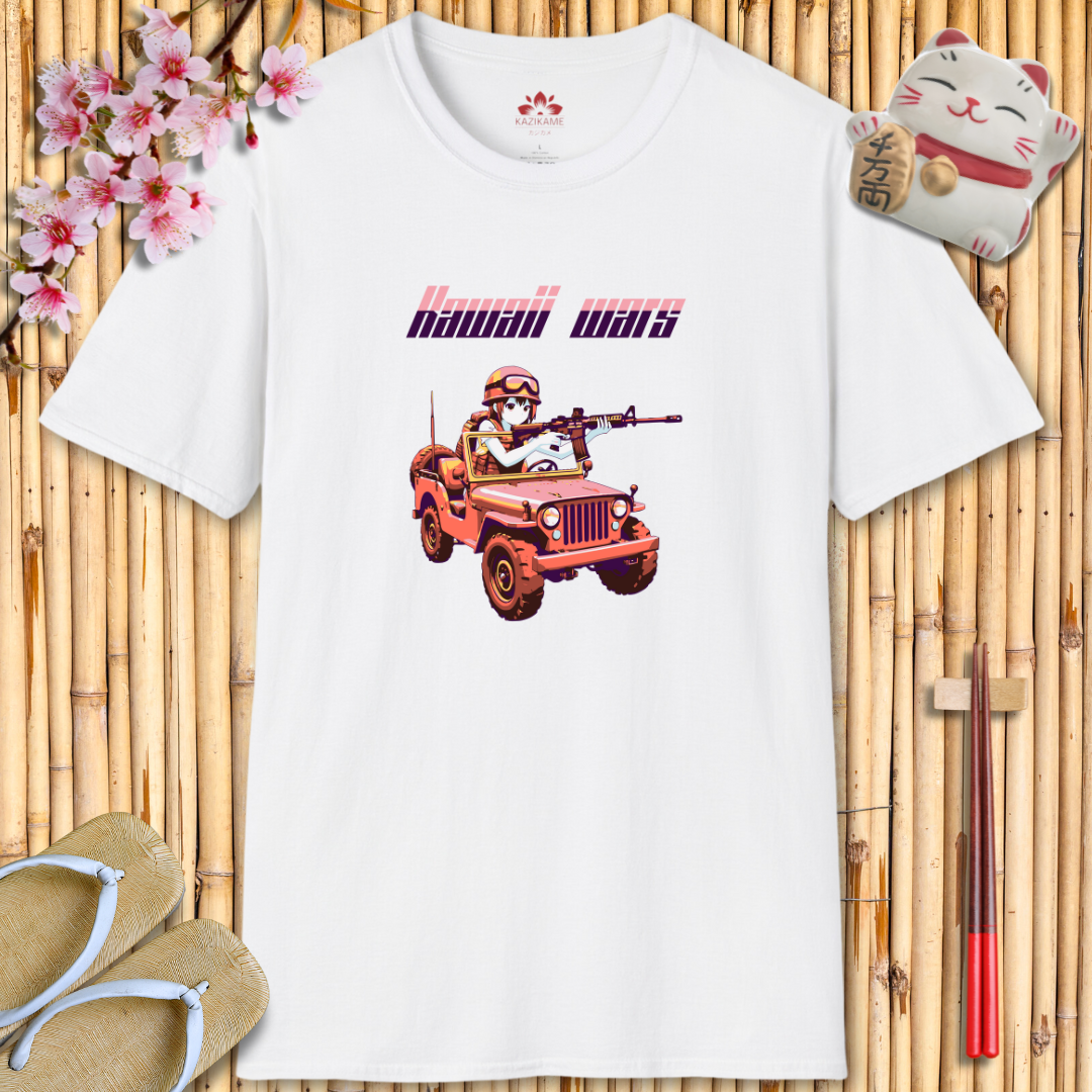 Kawaii Wars Pink Purple Unisex Softstyle T-Shirt