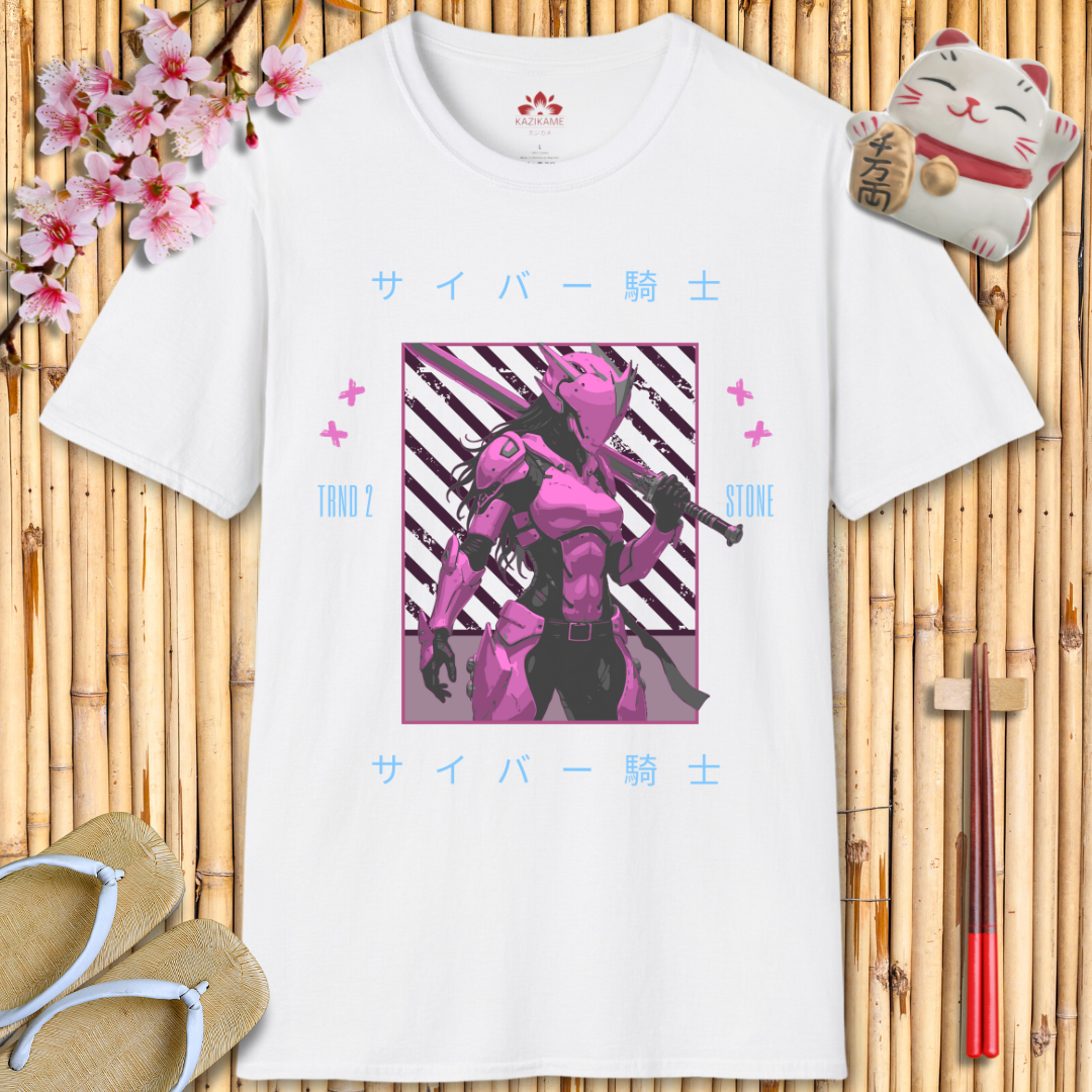 Cyber Knight Pink Unisex Softstyle T-Shirt