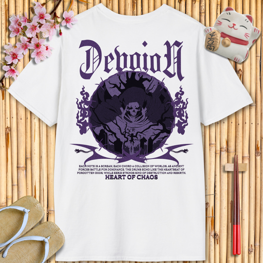 Devotion Purple Back Unisex Softstyle T-Shirt