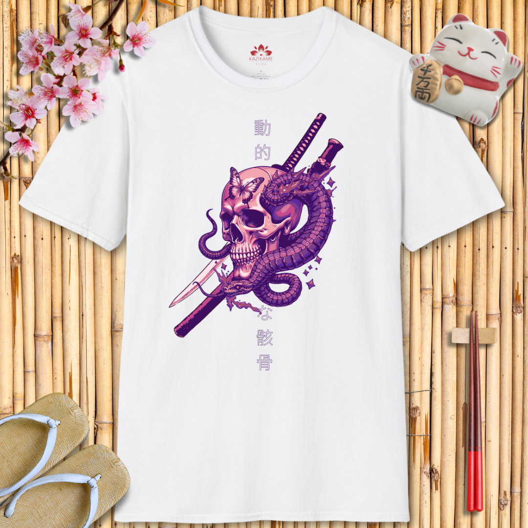 Skullhead Pink Unisex Softstyle T-Shirt