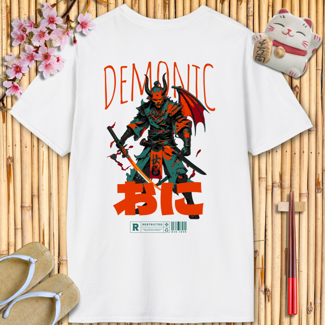 Demonic Red Back Unisex Softstyle T-Shirt