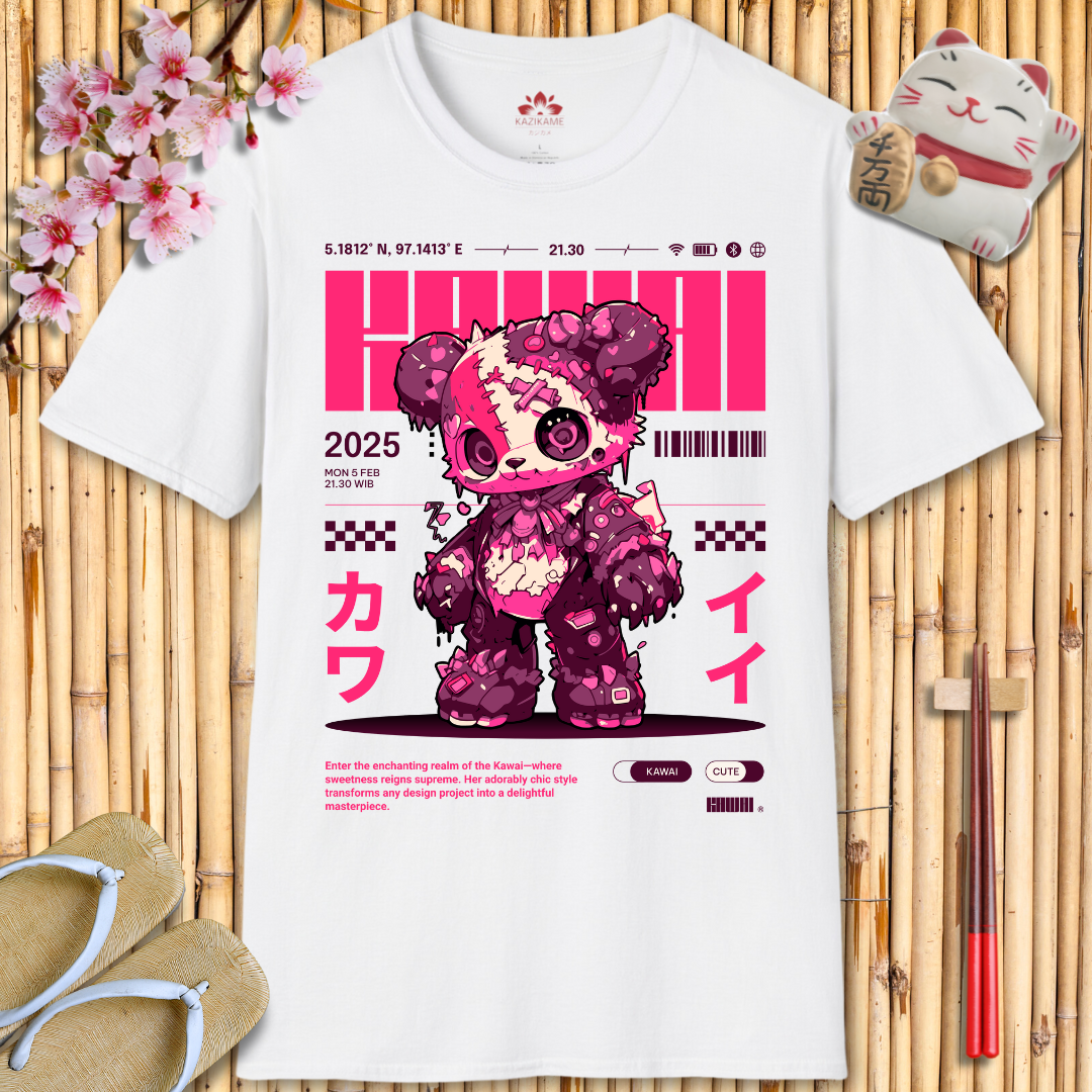 Kawaii Girl Pink Unisex Softstyle T-Shirt