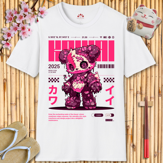 Kawaii Girl Pink Unisex Softstyle T-Shirt