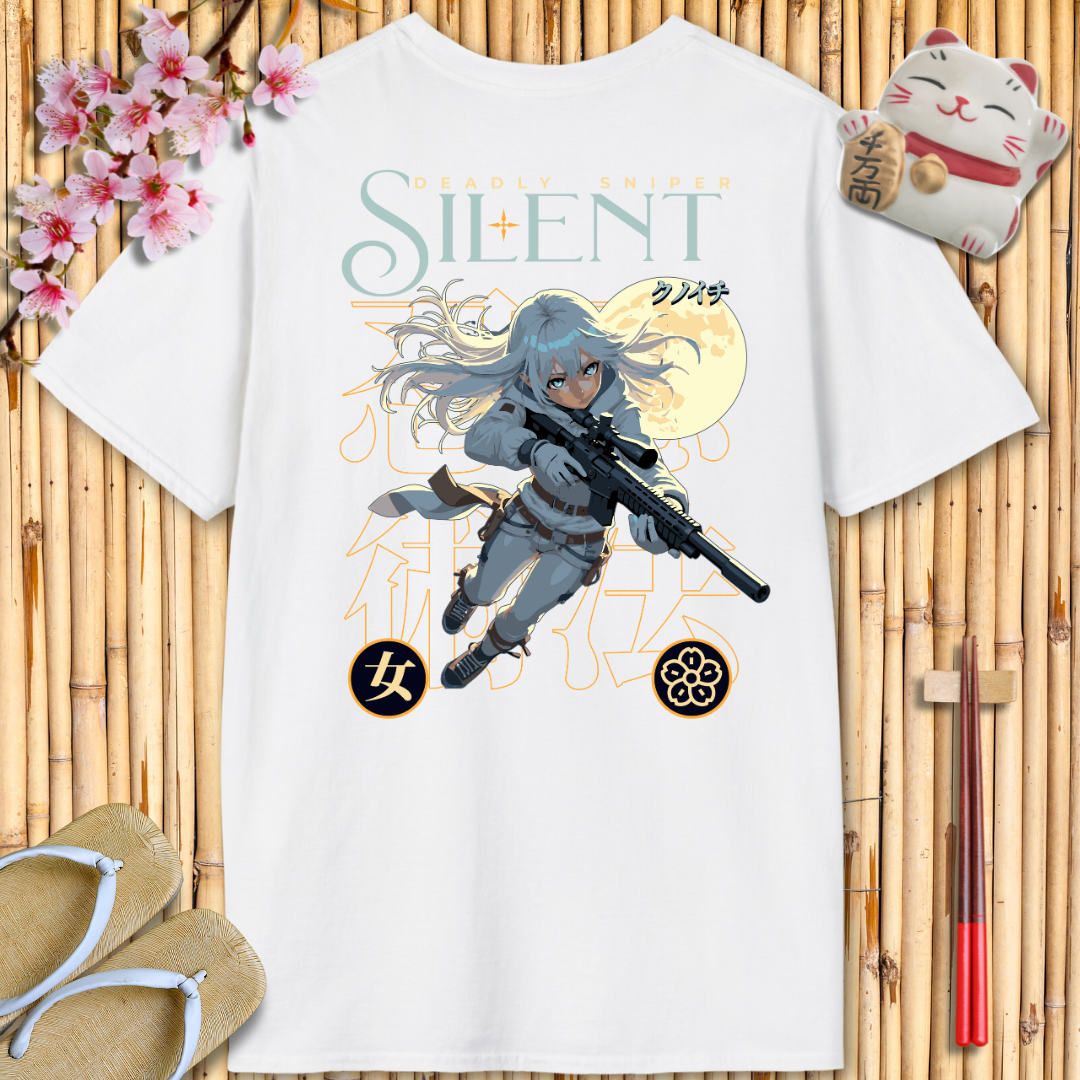 Silent Girl White Back Unisex Softstyle T-Shirt