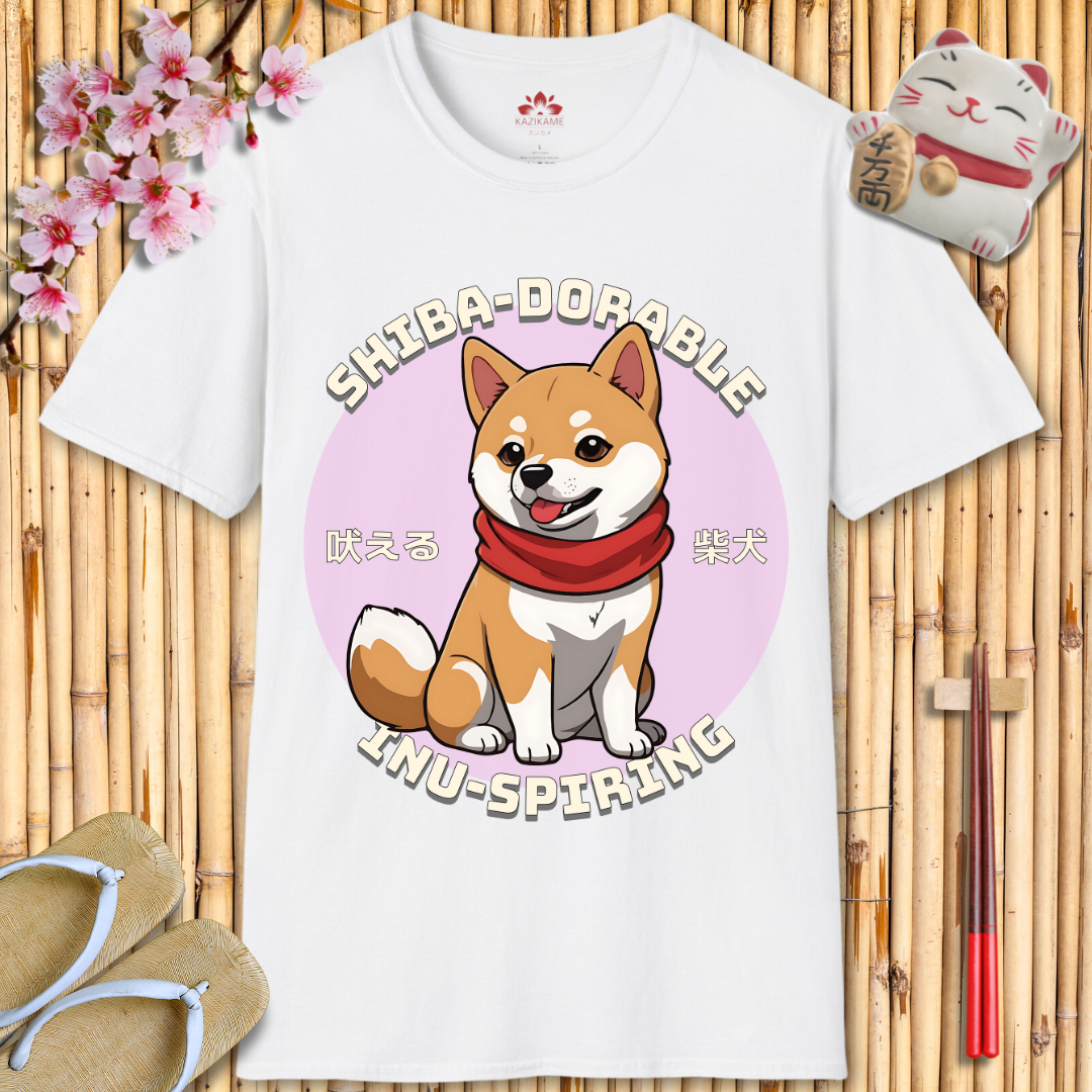 Adorable Shiba Unisex Softstyle T-Shirt