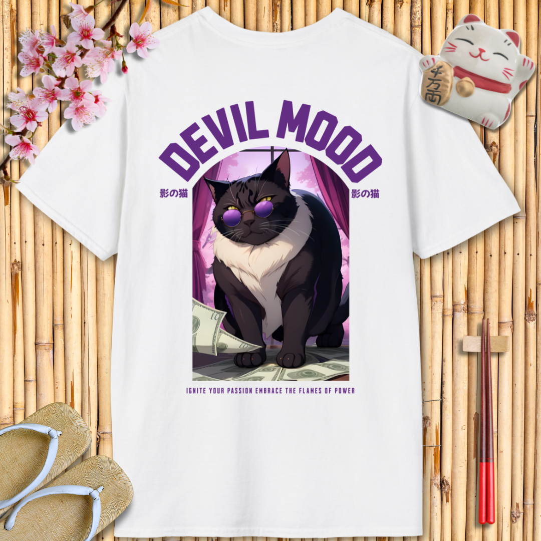 Devil Mood Purple Unisex Softstyle T-Shirt