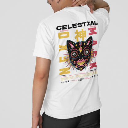 Celestial Nekomata Mask T-Shirt